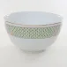 Art Deco Green Round Bowl 4 in H X 7.5 in D