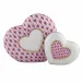 Two Of Hearts Raspberry 1.25 in L X 3.5 in W X 2.25 in H