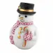 Candy Cane Snowman Raspberry