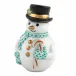 Candy Cane Snowman Green