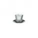 Polite Platinum Beaker With Saucer Diam 3.3" High 3.7" 6.1Oz Diam 5.1" High 1.2"