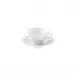 Alif Blue Coffee/Tea Cup With Saucer, Conical Diam 4.3" High 3.1" 5.7Oz Diam 6.5" High 1.6"