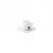 Ocean Sea Shell Espresso Cup & Saucer Diam 2.2" High 2.6" 2.5Oz Diam 5.3" High 0.8"