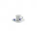 Ocean Sea High Horse Espresso Cup & Saucer Diam 2.2" High 2.6" 2.5Oz Diam 5.3" High 0.8"