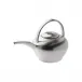 Polite Silver Top-Handle Teapot, Large Round 6.7" H 7.6" 54.1 oz (Special Order)