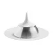 Polite Silver Cloche, Large Round 7.2" H 6.3" (Special Order)