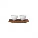 Pulse Set Of 2 Amuse-Bouche Dishes On Tray L8.3" W3.5" H 2.8" (Special Order)