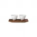 Pulse Dinneware Set Of 2 Amuse Bouche Dishes On Tray L8.3" W3.5" High 2.8"