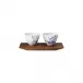 Granat Set Of 2 Amuse-Bouche Dishes On Tray L8.3" W3.5" H 2.8" (Special Order)