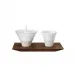 Velvet Milk & Sugar Set On Tray L10" W4.5" High 5.1"