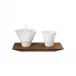 Pulse Dinneware Milk & Sugar Set On Tray L10" W4.5" High 5.1"