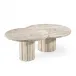 Amerigo Cocktail Table Set of Two, Travertine