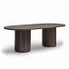 Laurel Oval Dining Table - Mocha