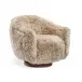 Simone Swivel Chair, Morel Taupe