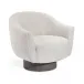 Simone Swivel Chair, Haze Shearling