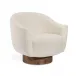 Simone Swivel Chair, Shearling