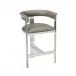 Darcy Counter Stool, Grey/ Nickel