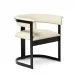 Darcy II Dining Chair - Black/ Cream