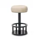 Drake Counter Stool - Black/ Cream Latte