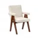 Julian Arm Chair, Faux Shearling