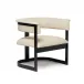 Darcy II Lounge Chair - Black/ Cream