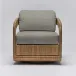 Harbour Lounge Chair Natural/Moss