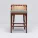 Palms Counter Stool Chestnut/Straw