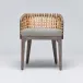 Palms Arm Chair Grey Ceruse/Hemp