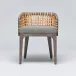 Palms Arm Chair Grey Ceruse/Jade