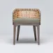 Palms Arm Chair Grey Ceruse/Fern