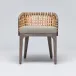 Palms Arm Chair Grey Ceruse/Natural Cream