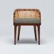 Palms Arm Chair Chestnut/Moss