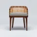 Palms Arm Chair Chestnut/Fog