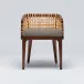 Palms Arm Chair Chestnut/Pebble