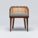 Palms Arm Chair Chestnut/Jade