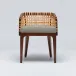 Palms Arm Chair Chestnut/Straw