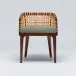 Palms Arm Chair Chestnut/Fern