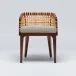 Palms Arm Chair Chestnut/Natural Cream