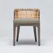 Palms Side Chair Grey Ceruse/Straw