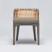 Palms Side Chair Grey Ceruse/Sisal