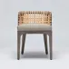 Palms Side Chair Grey Ceruse/Natural Cream