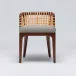 Palms Side Chair Chestnut/Fog