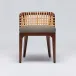 Palms Side Chair Chestnut/Pebble