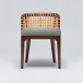 Palms Side Chair Chestnut/Jade