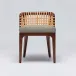 Palms Side Chair Chestnut/Straw