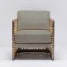 Palms Lounge Chair Grey Ceruse/Moss