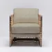 Palms Lounge Chair Grey Ceruse/Fawn