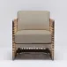 Palms Lounge Chair Grey Ceruse/Sisal