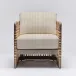 Palms Lounge Chair Grey Ceruse/Natural Cream