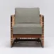 Palms Lounge Chair Chestnut/Moss